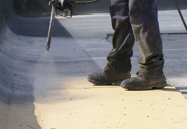 Coating systems over Burlington spray foam roof systems